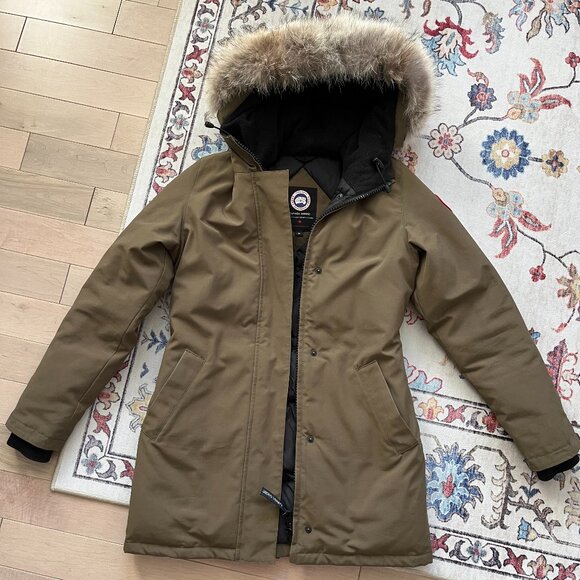 Like New Canada Goose Victoria Parka – Military Green, Women's Size S - Picture 2 of 15